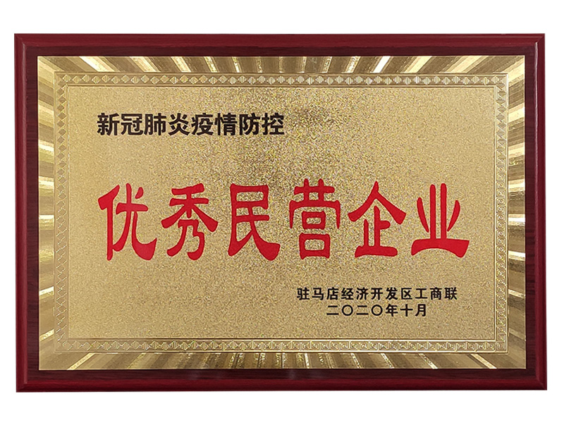新冠肺炎疫情防控优秀民营企业